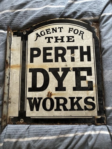 Enamel sign - enamel,