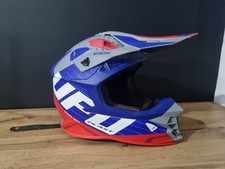 UFO INTREPID Motocross Helmet Medium (57–58 cm) Red/Blue Graphic ECE R22‑05 Used