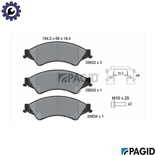 Brake pad set disc - pad,