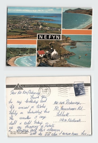 Vintage postcard nefyn wales - vintage,
