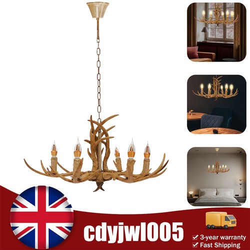 Retro brown antler chandelier - retro,
