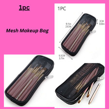 Mesh Makeup Bag Toiletry Storage Cases Makeup Brush Pouch Cosmetic Organizer