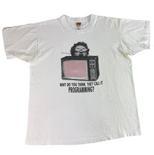 90s Propaganda Art T Shirt Why