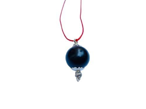 Black ebony wood - black, (bead)