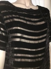 Toast Black Velvet Shift Dress