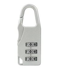 3 Digit luggage Combination Padlock steel Locker Gym Travel Suitcase UK