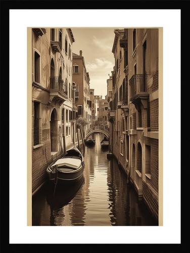 Intimate venice canals framed - venice,