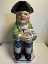A Large And Very Good Staffordshire Toby Jug Circa 1800 In Pearlware. 23cm Tall.
