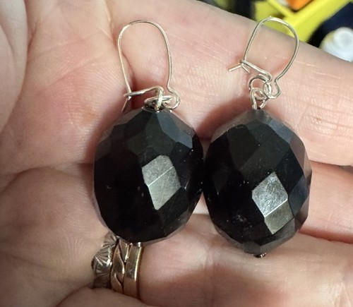 Victorian french jet earrings - victorian,