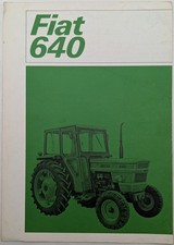 Original Fiat 640 & 640 DT Tractor Brochure, c 1970's