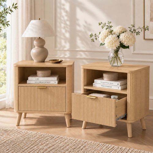 Set fluted bedside - set,