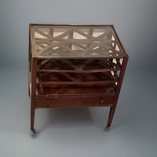 Vintage Mahogany Record Stand