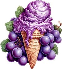 Purple Icecream Colourful