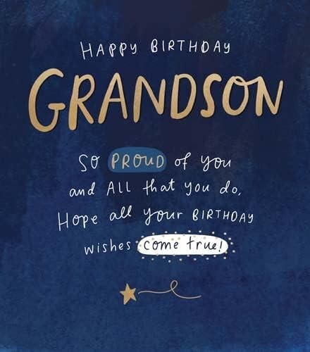 Special grandson proud - special, so