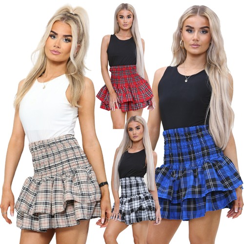 Womens frill mini short rara - mini,