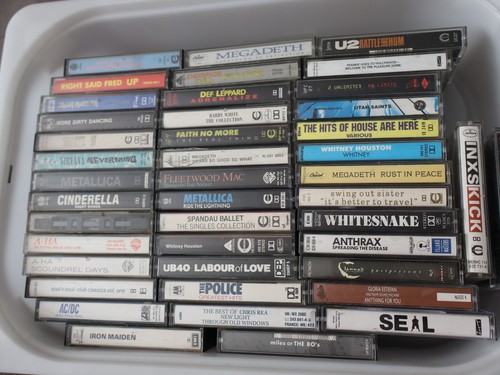 Music cassette albums rock - cassette,