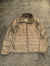 Womens Original Puffa Jacket, Down Filled, Quilted, Size 14 / Large, Beige, (7)
