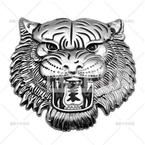 Chrome car badge sticker - 3d,