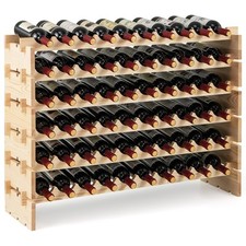 COSTWAY 60 Bottles Wine Rack