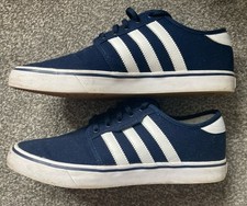 GENUINE MENS ADIDAS SEELEY TRAINERS NAVY SIZE UK 8
