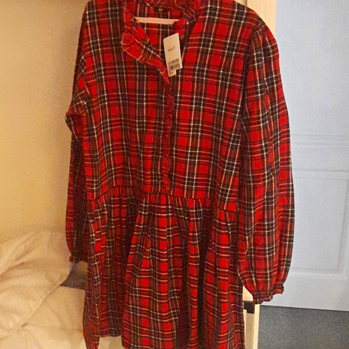 Next girls red black tartan - next, red/black