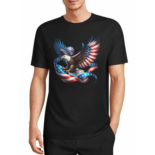 Men patriotic bald eagle - men's,