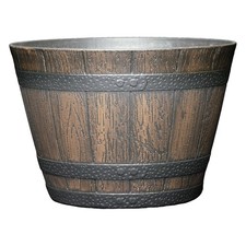 Whiskey Barrel Planters - Wood