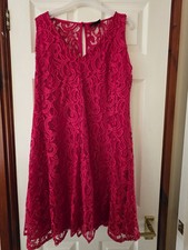 Size 14 Red Lace Wallis Dress 