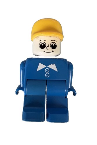Vintage blue toy - toy, yellow