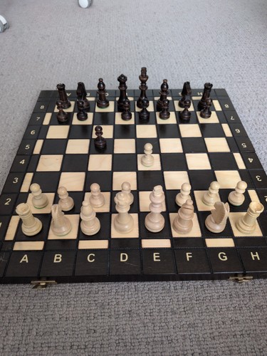 Large wooden chess set - large,