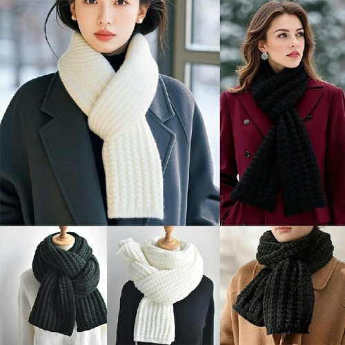 Winter wool scarf - winter,