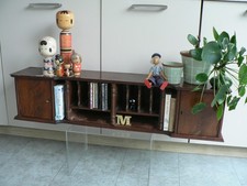 Vintage Wood Shelf Curio Cabinet Display Knicknack Apothecary