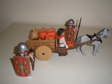 Playmobil Roman - Roman Supply Wagon + Centurion Guards.