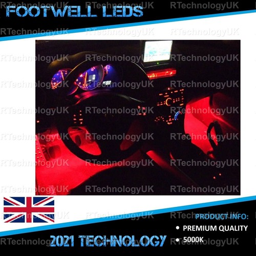Premium red footwell - footwell, leds