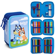 Bluey 3 Tier Pencil Case Multi
