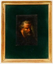 Miniature 19th Century Oil - A