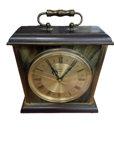 Metamec carriage clock gold - carriage,