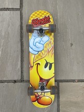 Vintage World Industries Skateboard Flameboy Rough Checker Complete Deck 7.75