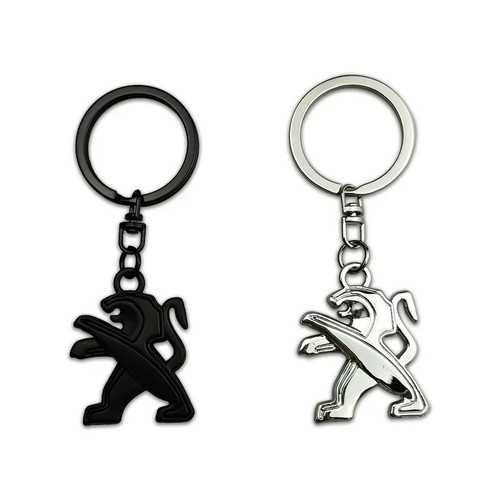 Peugeot car keychain black - peugeot,