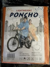 Rain Poncho With Hood Unisex