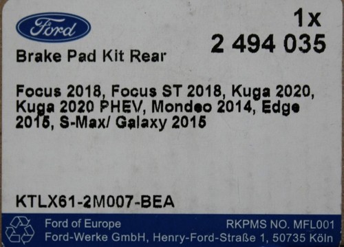 Genuine ford focus mk4 kuga - ford,