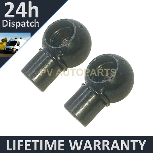 Pair gas strut end fittings - pair,