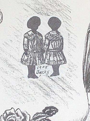 Antique doll dress pattern - dress,