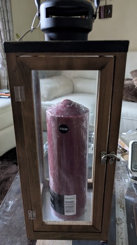 Tall hanging lantern with - hanging,