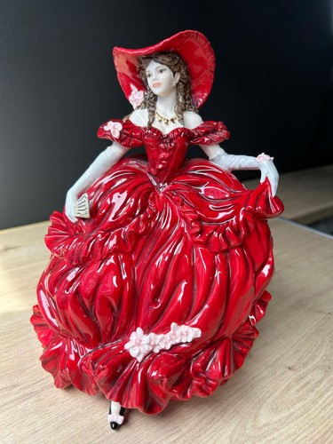 Coalport scarlett figurine - coalport,