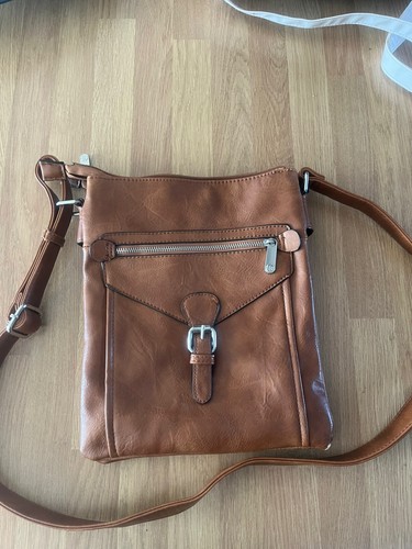 Tan cross body shoulder bag - cross,