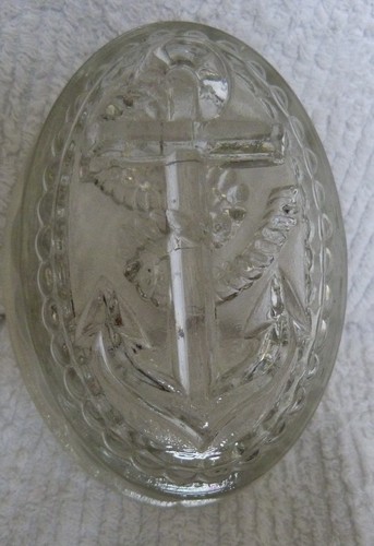 Vintage glass jelly mould - glass, with