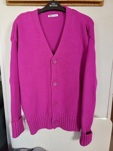 Zara bright magenta pink cable - magenta,