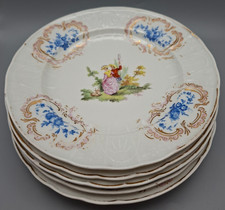 Set of 5 Plates Antique Early