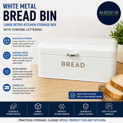 Salter metal bread - salter, bin